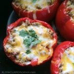 stuffed beef Taco Bell peppers- so easy and delicious!
