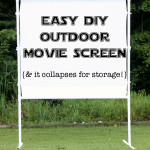 DIY outdoor movie screen
