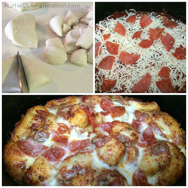 Simple and quick dinner ideas: Crockpot Pepperoni Pizza Bake