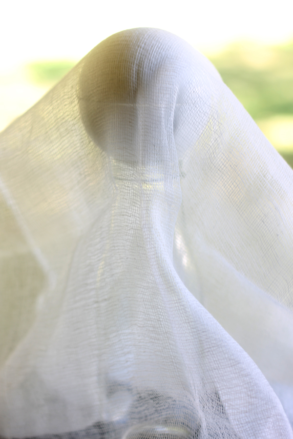 Halloween Crafts: cheesecloth ghost
