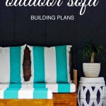 How to build a modern style outdoor sofa. Beautiful project! Doesn't even look like a DIY project.