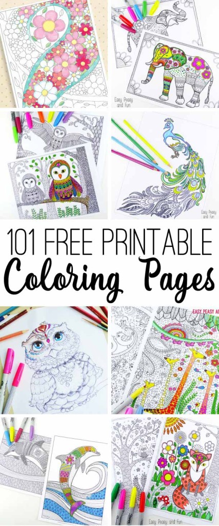 Such a beautiful collection of free adult coloring pages. I can get lost working on these for days! 