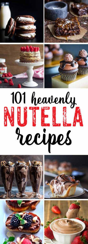 Oh holy yum! 101 Nutella Recipes... this could be dangerous!