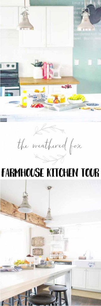 What a gorgeous little kitchen! Love this farmhouse kitchen from The Weathered Fox