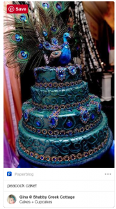 A PEACOCK CAKE! This is soooo gorgeous!