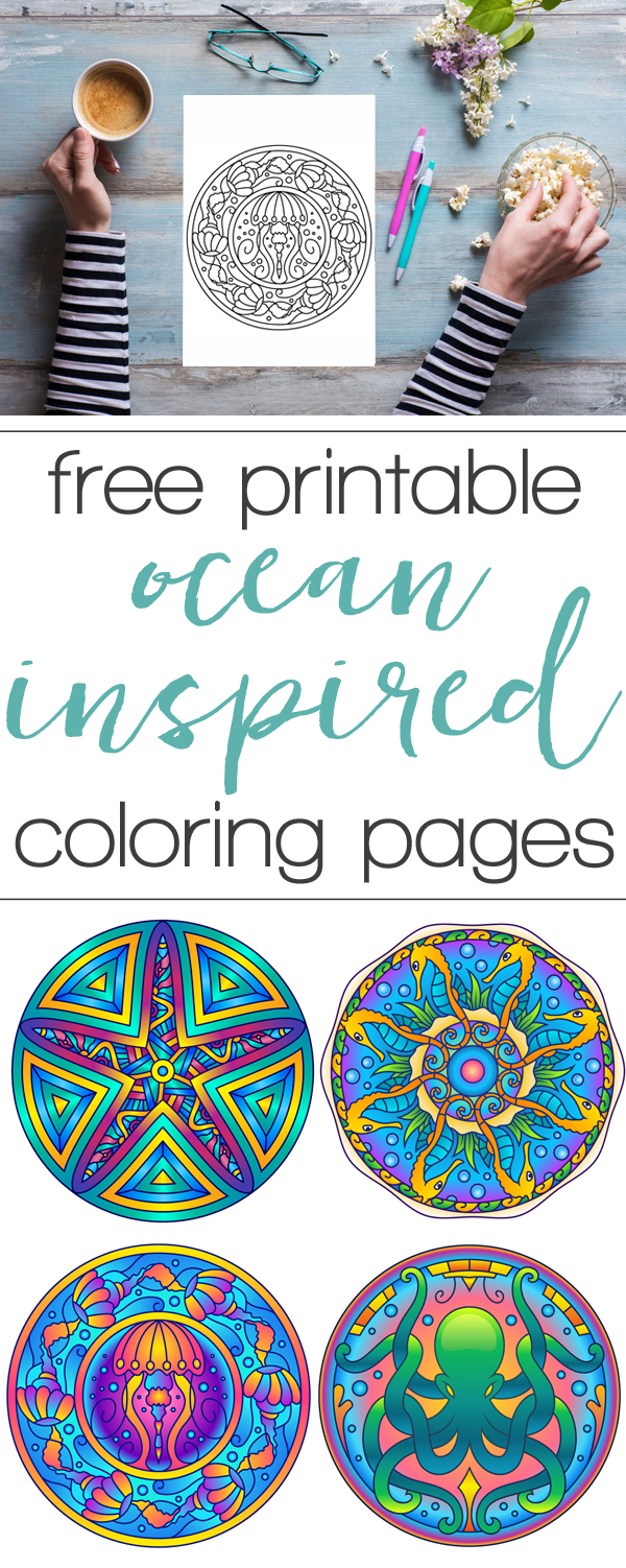 These adult coloring pages are so pretty! Free set of four pages, printing this out for this weekend. 