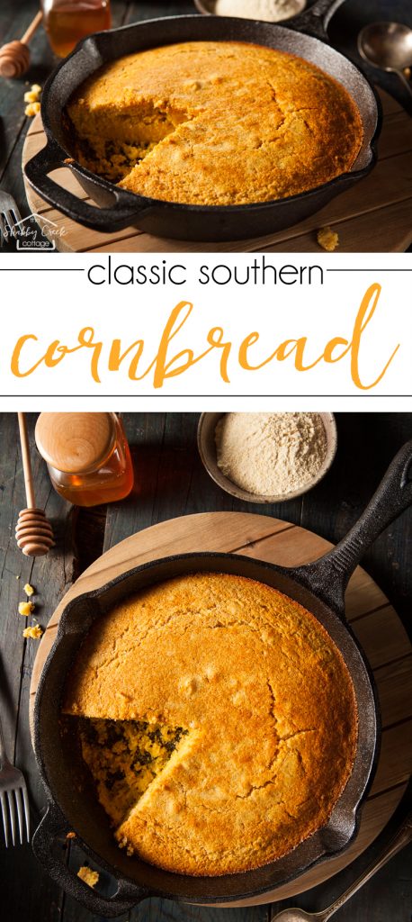 This cornbread recipe looks just like the one my grandma used to make! This would be so good with a big bowl of chili!
