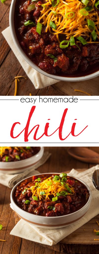 Classic quick chili - a great recipe you can make in under an hour