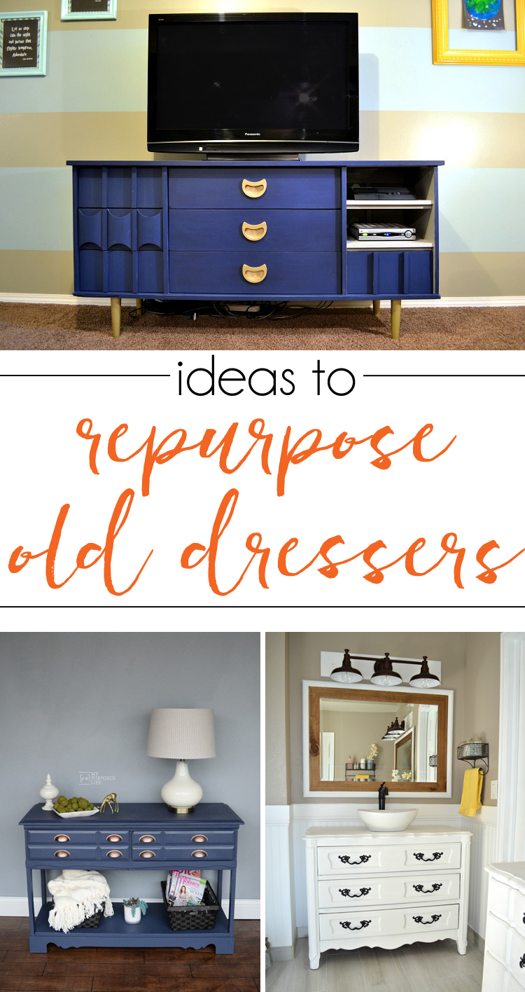 Ideas To Repurpose Old Dressers The Shabby Creek Cottage