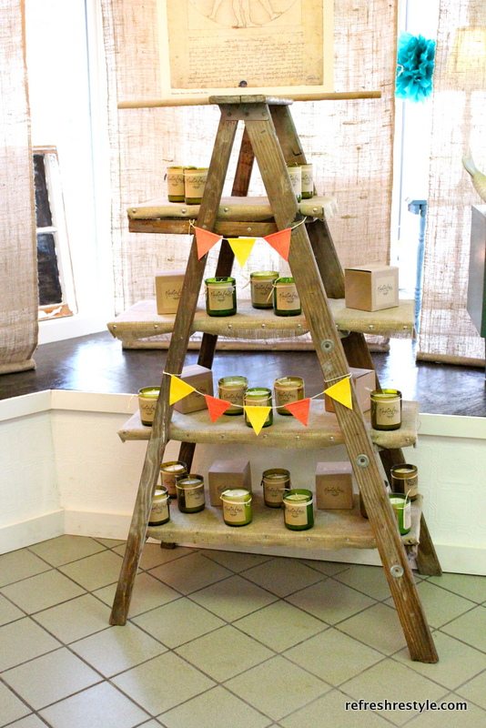 so many great ideas for things made from old ladders - these signs are so cute!
