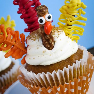 Turkey Cupcakes for Thanksgiving
