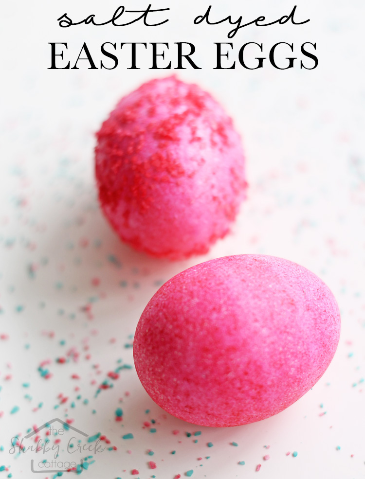 How to Make Salt Dyed Easter Eggs (kid-friendly egg decorating)