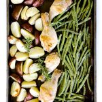 How to make quick and easy sheet pan chicken - only 5 minutes of prep time and dinner cooks itself!