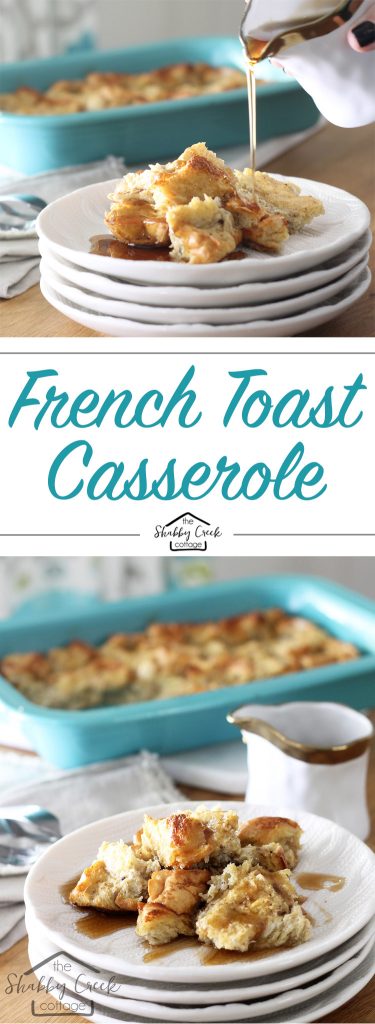 French toast casserole - this would be perfect for brunch! Looks so much easier than regular French toast.