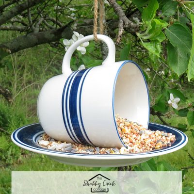How to make a teacup bird feeder in under 5 minutes