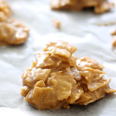 Peanut Butter Tortilla Chip No Bake Cookies