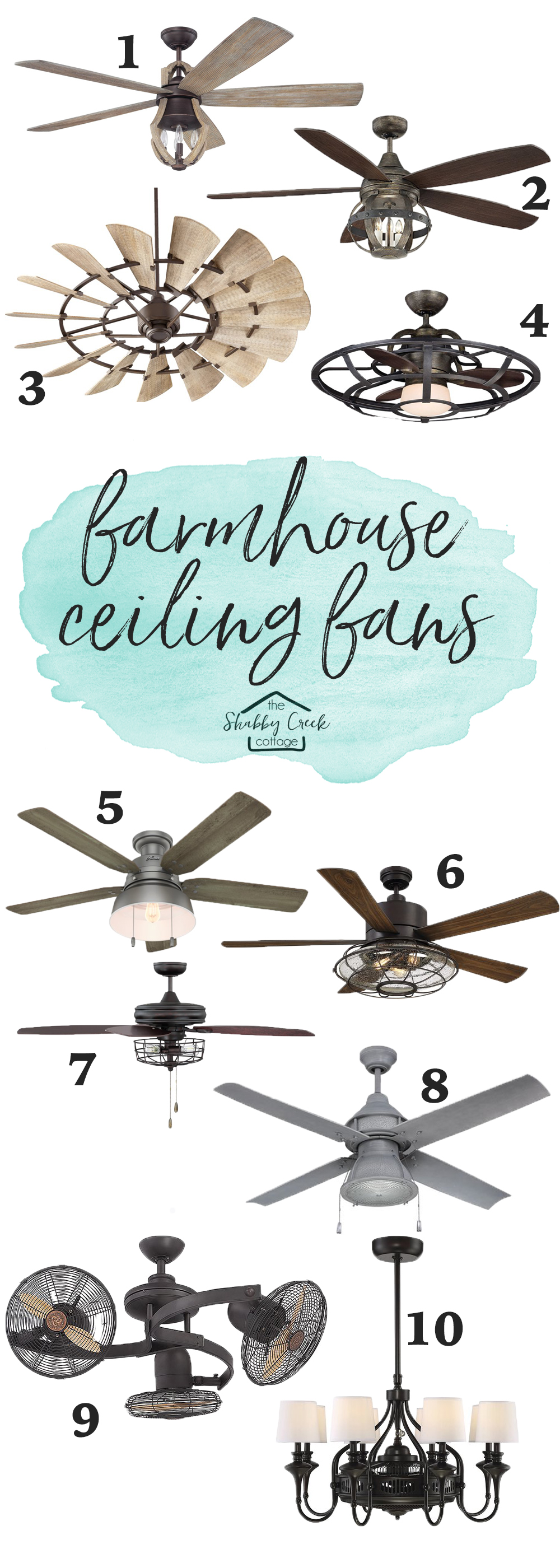 Where to find the very best farmhouse style ceiling fans