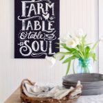 Make this quick and easy farmhouse kitchen decor sign in just a few minutes - it looks so professional!