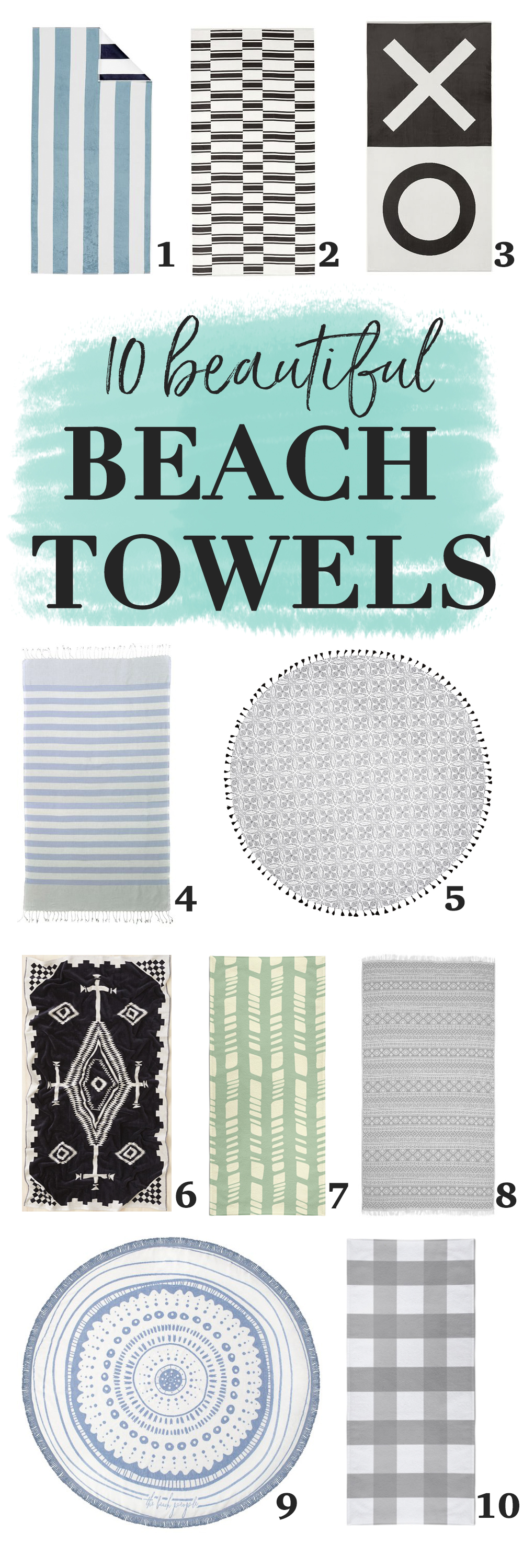 Who knew beach towels came in so many gorgeous designs?!? #beachtowels #towels #homedecor #homegoods #bathtowels