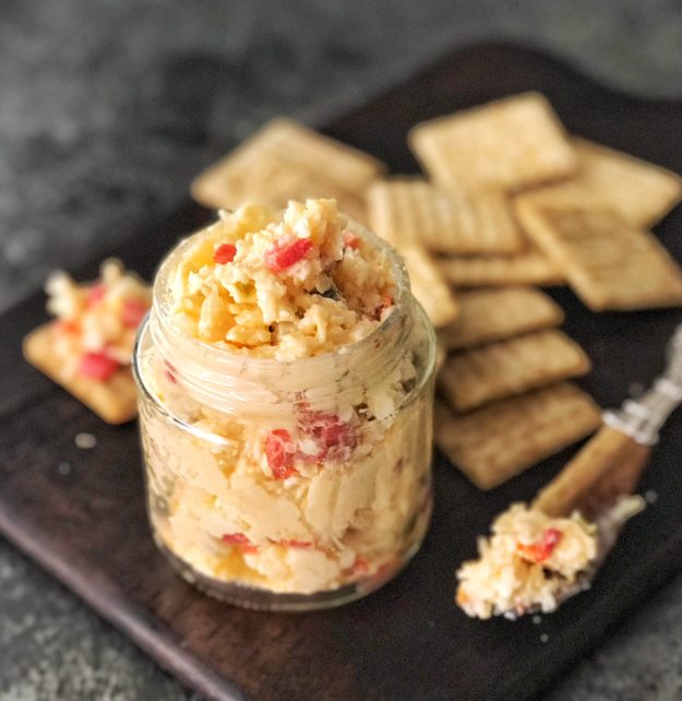 Homemade pimento cheese - sooooo much better than the store bought stuff! 