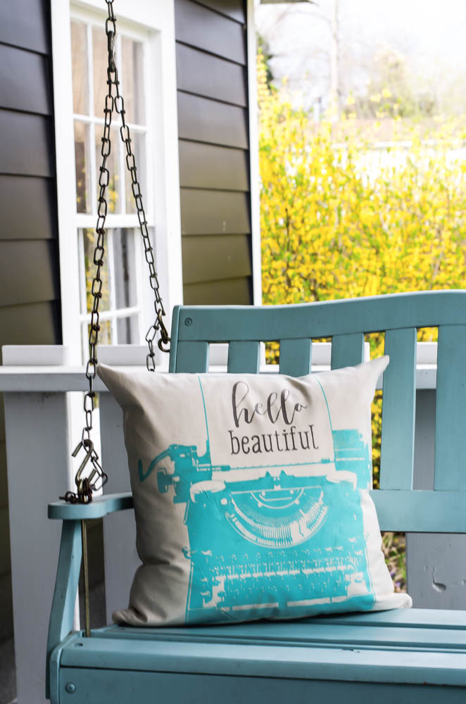 pillow throw cover Cover Tutorial Typewriter Transfer Couture Pillow Chalk