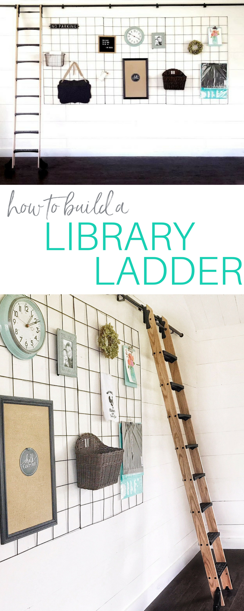 how to build a library ladder from start to finish - great step by step tutorial to show to how make the entire thing from start to finish with a video. I want a library ladder SO BAD!