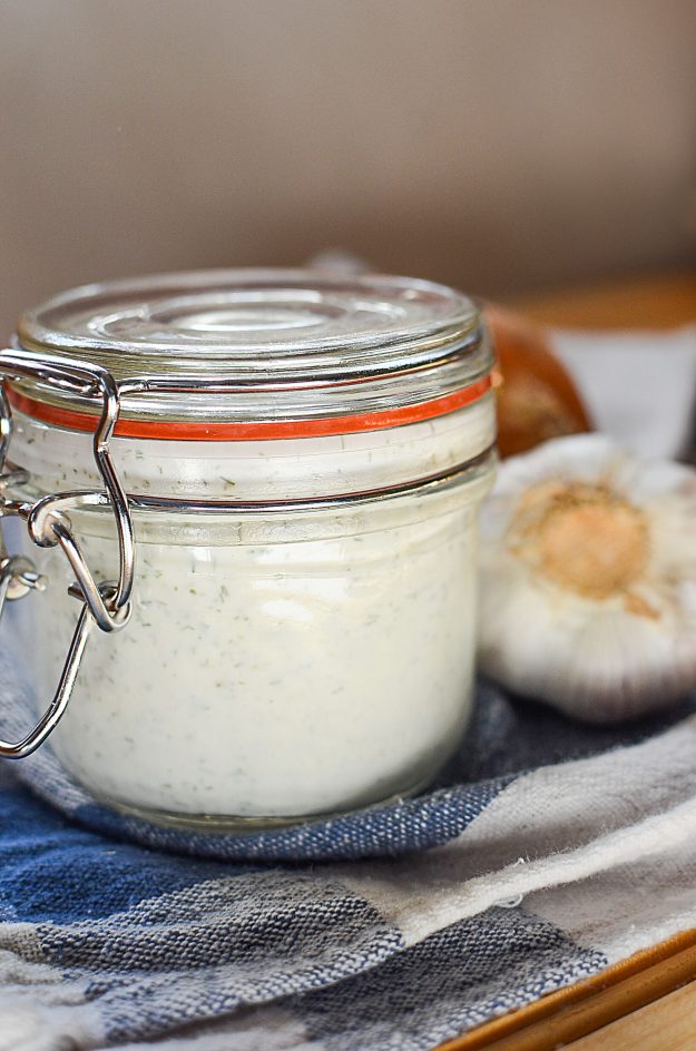 Quick and easy buttermilk ranch dressing that's better than store bought!