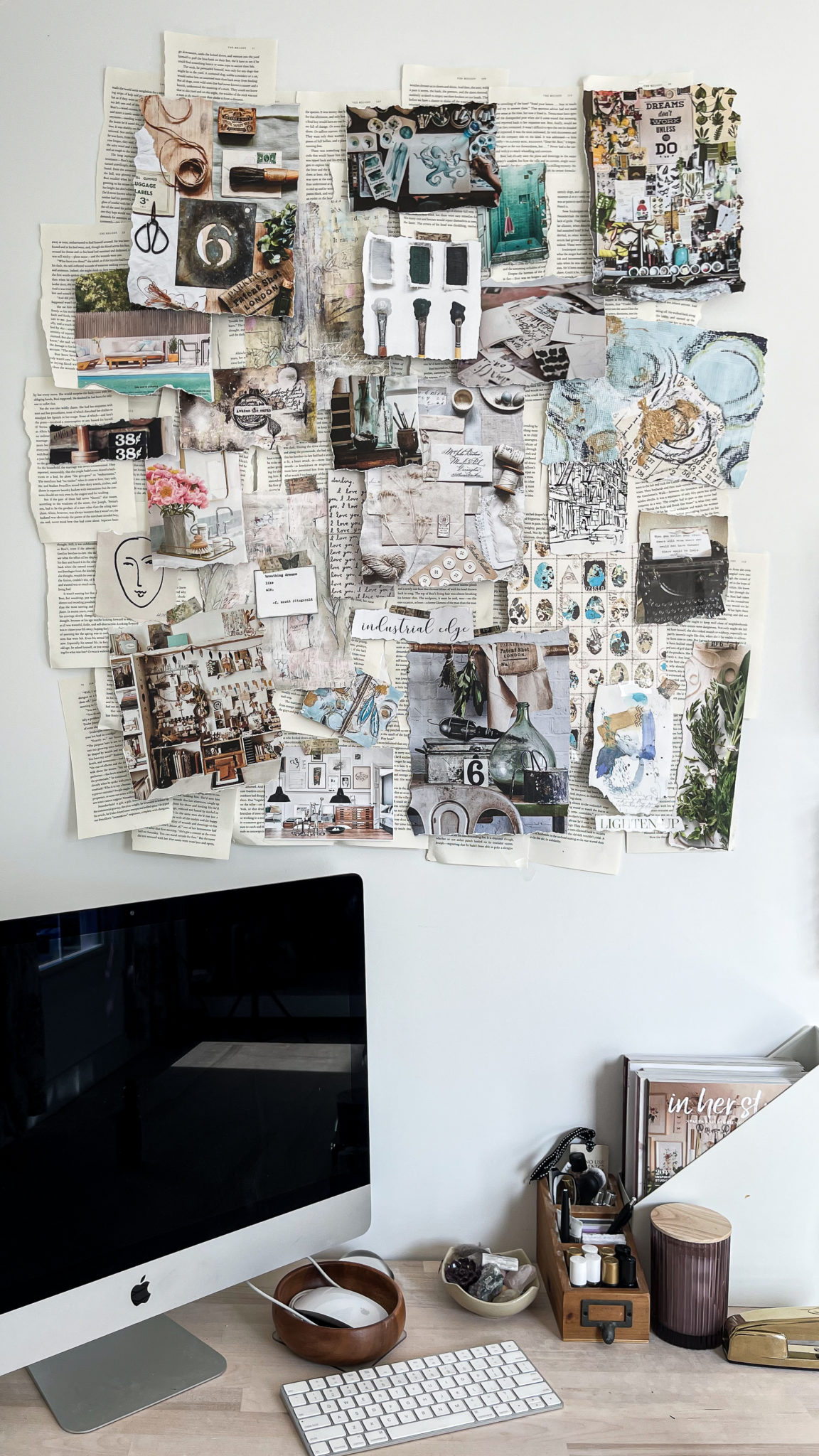 DIY Vintage Inspired Vision Board The Shabby Creek Cottage